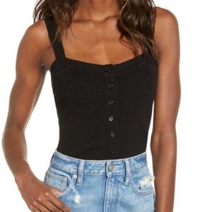 ten sixty sherman tank top black ribbed
